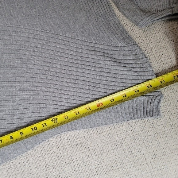 Apt. 9 Grey Geometric Tunic Long-sleeved Sweater Dress Size Large - Picture 10 of 12